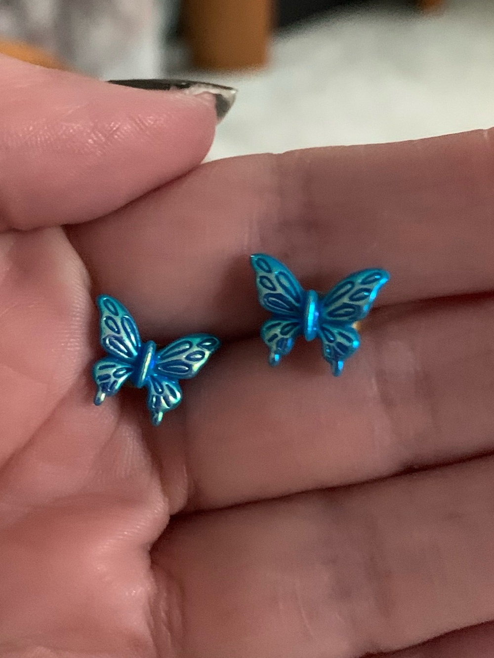 Blue Butterfly Earrings